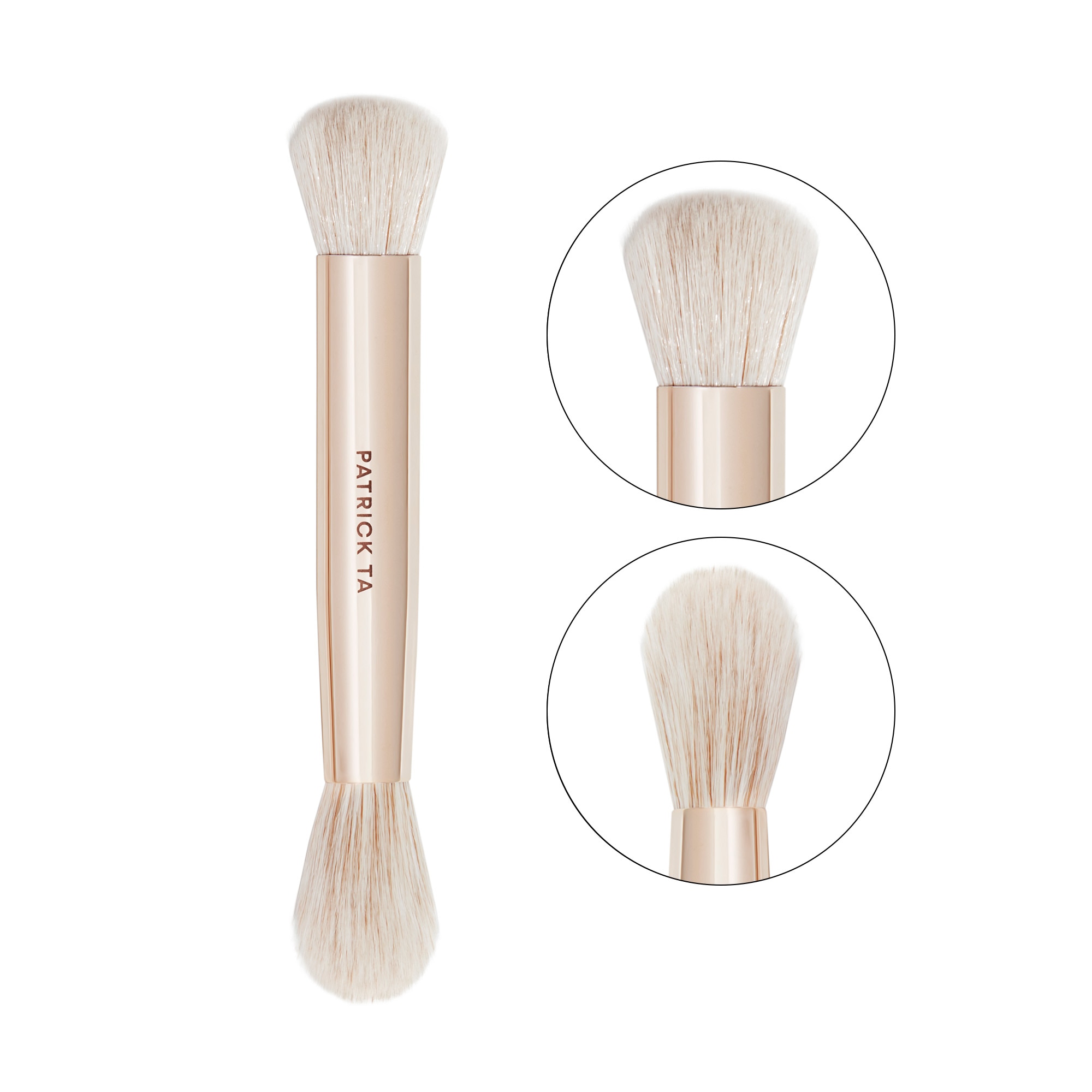 DUAL-ENDED COMPLEXION BRUSH (BROCHA PARA POLVO Y CREMA)